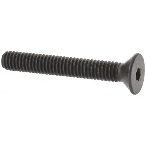 Flat Socket Cap Screw: #6-40 x 1", Alloy Steel, Black Oxide Finish - pack of 100 Flat Socket Cap Screw: #6-40 x 1", Alloy Steel, Black Oxide Finish - pack of 100