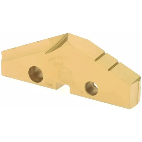 Spade Drill Insert: 2-3/8" Dia, Seat Size 4, Cobalt, 132 deg Point TiN