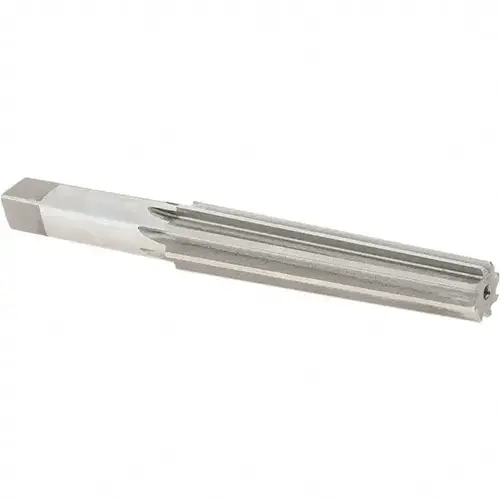 0.57" Small End, 0.744" Large End, Straight Shank, 3-1/2" Flute, 2MT Morse Taper Reamer