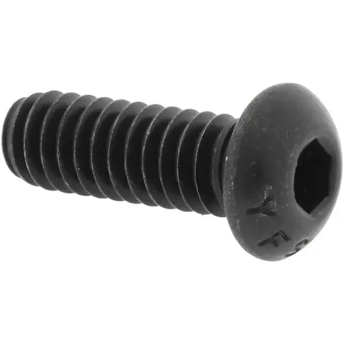Button Socket Cap Screw: 1/4-20 x 3/4, Alloy Steel, Black Oxide Coated Button Socket Cap Screw: 1/4-20 x 3/4, Alloy Steel, Black Oxide Coated