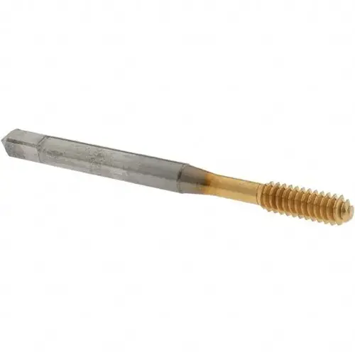 Thread Forming Tap: #10-24 UNC, Bottoming, Cobalt, TiN Coated Thread Forming Tap: #10-24 UNC, Bottoming, Cobalt, TiN Coated