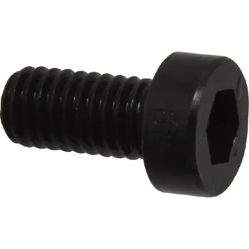 Hex Socket Cap Screw: M6x1 x 12.00 mm, Low Socket Cap, Alloy Steel, Black Oxide Finish - pack of 100