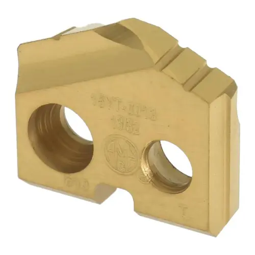 Spade Drill Insert: 13/32" Dia, Seat Size Y, Cobalt, 132 deg Point TiN Spade Drill Insert: 13/32" Dia, Seat Size Y, Cobalt, 132 deg Point TiN