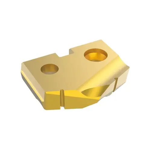 Spade Drill Insert: 59/64" Dia, Seat Size 1, Solid Carbide, 132 degree Point TiN