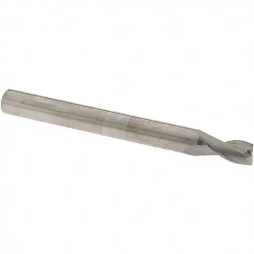 Square End Mill: 7/32 inch Dia, 3/8 inch LOC, 1/4 inch Shank Dia, 2-1/2 inch OAL, 2 Flutes, Solid Carbide Square End Mill: 7/32 inch Dia, 3/8 inch LOC, 1/4 inch Shank Dia, 2-1/2 inch OAL, 2 Flutes, Solid Carbide