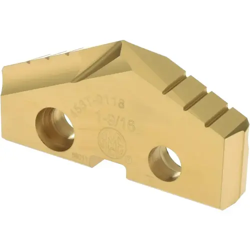 Spade Drill Insert: 1-9/16" Dia, Seat Size 3, Cobalt, 132 deg Point TiN Spade Drill Insert: 1-9/16" Dia, Seat Size 3, Cobalt, 132 deg Point TiN