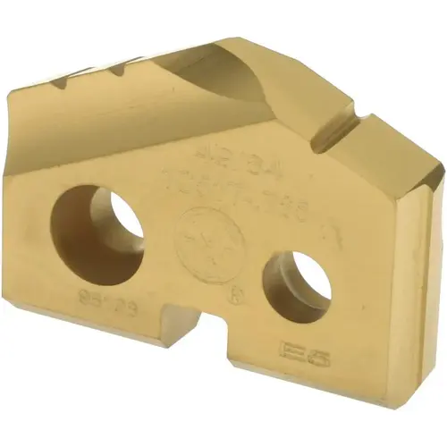 Spade Drill Insert: 49/64" Dia, Seat Size 1, Carbide, 132 deg Point TiN