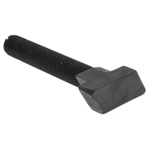 Steel Rotary T-Slot Bolt: 1/2-13, 2-1/2" Thread Length, 5/8" Slot Width, Black Finish