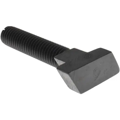 Steel Rotary T-Slot Bolt: 1/2-13, 2" Thread Length, 5/8" Slot Width, Black Finish