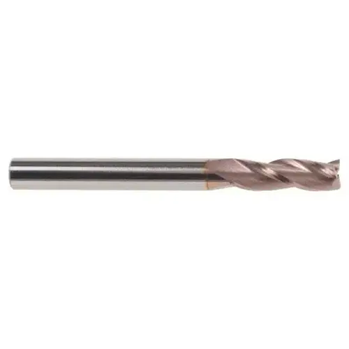 Square End Mill: 29/64 inch Dia, 1 inch LOC, 1/2 inch Shank Dia, 3 inch OAL, 3 Flutes, Solid Carbide Square End Mill: 29/64 inch Dia, 1 inch LOC, 1/2 inch Shank Dia, 3 inch OAL, 3 Flutes, Solid Carbide