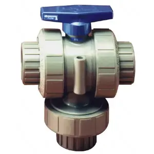 Plast-O-Mat TMBV050EPT-CP True Union Manual Ball Valve: 1/2" Pipe