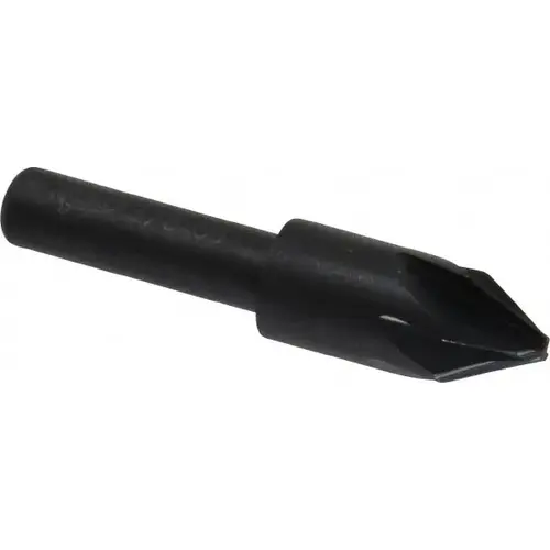 Countersink: 3/8" Head Dia, 60 degree Included Angle, 6 Flutes, High Speed Steel, Right Hand Cut Countersink: 3/8" Head Dia, 60 degree Included Angle, 6 Flutes, High Speed Steel, Right Hand Cut