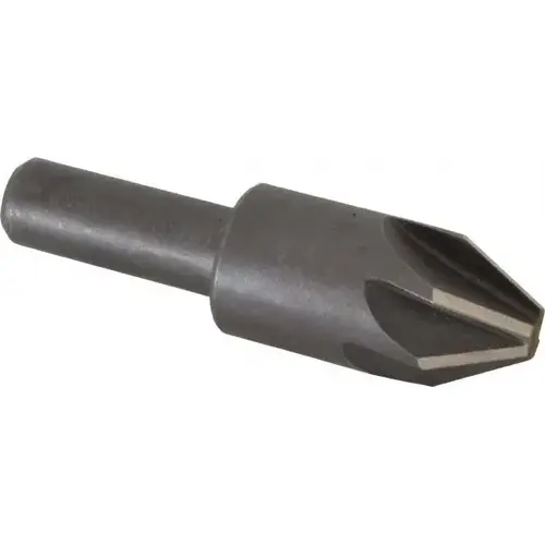 Countersink: 5/8" Head Dia, 60 degree Included Angle, 6 Flutes, High Speed Steel, Right Hand Cut Countersink: 5/8" Head Dia, 60 degree Included Angle, 6 Flutes, High Speed Steel, Right Hand Cut