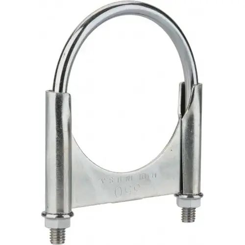 Round U-Bolt: Clamping Mount, 3/8-16 UNC, 1-1/2" Thread Length, for 3-1/2" Pipe, 3.67" Inside Width, Steel Round U-Bolt: Clamping Mount, 3/8-16 UNC, 1-1/2" Thread Length, for 3-1/2" Pipe, 3.67" Inside Width, Steel