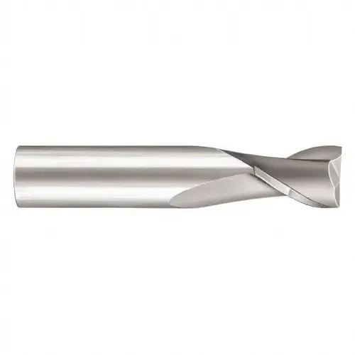 Square End Mill: 0.3750" Dia, 0.625" LOC, 0.375" Shank Dia, 2" OAL, 2 Flutes, Solid Carbide Titanium Nitride Square End Mill: 0.3750" Dia, 0.625" LOC, 0.375" Shank Dia, 2" OAL, 2 Flutes, Solid Carbide Titanium Nitride