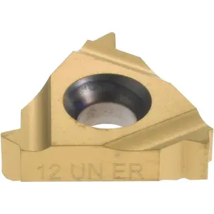 Carmex 3/8EXRH12UNP2-XCP10 Laydown Threading Insert: 16 ER 12UN P25C/GOLD, Solid Carbide - pack of 10