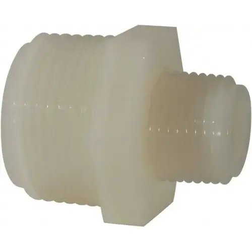 3/4 x 3/8" Nylon Plastic Pipe Reducer Nipple - pack of 5 3/4 x 3/8" Nylon Plastic Pipe Reducer Nipple - pack of 5