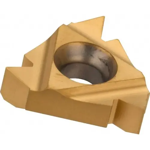 Laydown Threading Insert: 16 ER 8NPT P25C/GOLD, Solid Carbide Coated