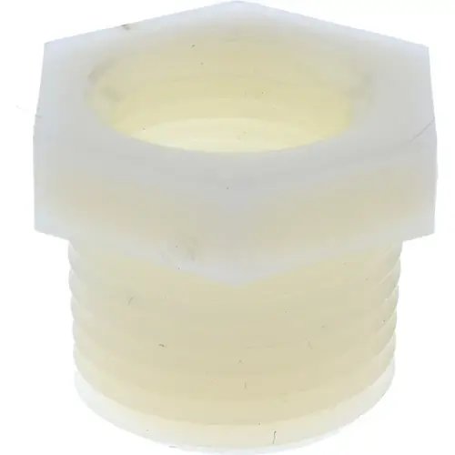 1/2 x 3/8" Nylon Plastic Pipe Reducer Bushing 1/2 x 3/8" Nylon Plastic Pipe Reducer Bushing