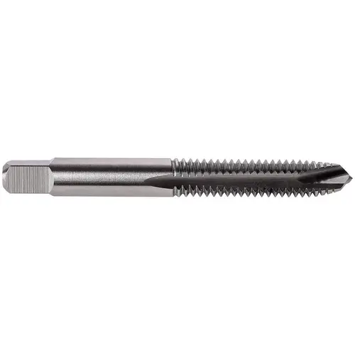Spiral Point Tap: 7/16-14 UNC, 3 Flutes, Plug Chamfer, 3B Class of Fit, High-Speed Steel, Bright/Uncoated