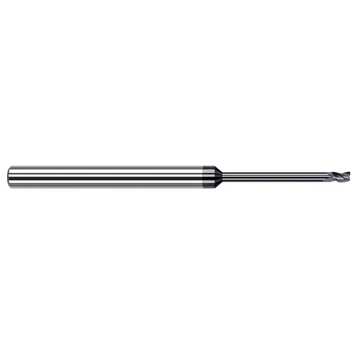 Square End Mill: 3/64" Dia, 0.07" LOC, 3 Flutes, Solid Carbide AlTiN Square End Mill: 3/64" Dia, 0.07" LOC, 3 Flutes, Solid Carbide AlTiN