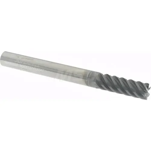Square End Mill: 1/4 inch Dia, 3/4 inch LOC, 1/4 inch Shank Dia, 2-1/2 inch OAL, 6 Flutes, Solid Carbide AlCrN Square End Mill: 1/4 inch Dia, 3/4 inch LOC, 1/4 inch Shank Dia, 2-1/2 inch OAL, 6 Flutes, Solid Carbide AlCrN