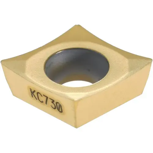 Turning Insert: CPGT32.51HP KC730, Solid Carbide TiN Turning Insert: CPGT32.51HP KC730, Solid Carbide TiN