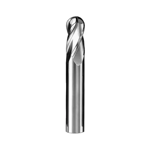 Ball End Mill: 0.3906" Dia, 1" LOC, 4 Flute, Solid Carbide Uncoated Ball End Mill: 0.3906" Dia, 1" LOC, 4 Flute, Solid Carbide Uncoated