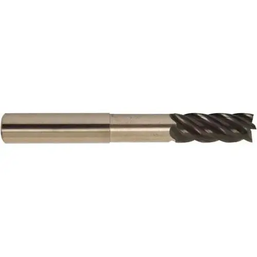 Corner Radius End Mill: 1/2" Dia, 5/8" LOC, 38 deg Helix, Corner Radius End, Centercutting Series HS AlCrTiN Corner Radius End Mill: 1/2" Dia, 5/8" LOC, 38 deg Helix, Corner Radius End, Centercutting Series HS AlCrTiN