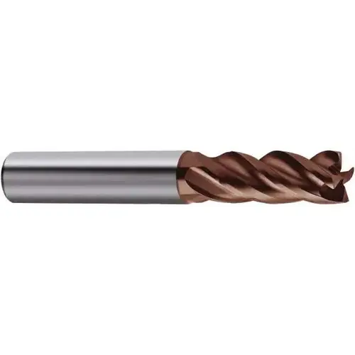 Corner Radius End Mill: 3/8" Dia, 7/8" LOC, 0.062" Radius, 4 Flutes, Solid Carbide nano-Si Corner Radius End Mill: 3/8" Dia, 7/8" LOC, 0.062" Radius, 4 Flutes, Solid Carbide nano-Si