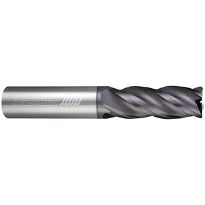 Helical Solutions 82537 Corner Radius End Mill: 1/4" Dia, 1" LOC, 0.01" Radius, 5 Flutes, Solid Carbide APLUS