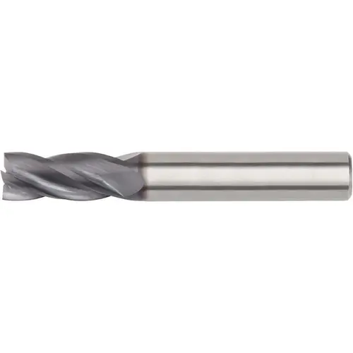 Corner Radius End Mill: 5/8" Dia, 1-1/4" LOC, 0.1250" Radius, 4 Flute, Solid Carbide TiAlN Corner Radius End Mill: 5/8" Dia, 1-1/4" LOC, 0.1250" Radius, 4 Flute, Solid Carbide TiAlN