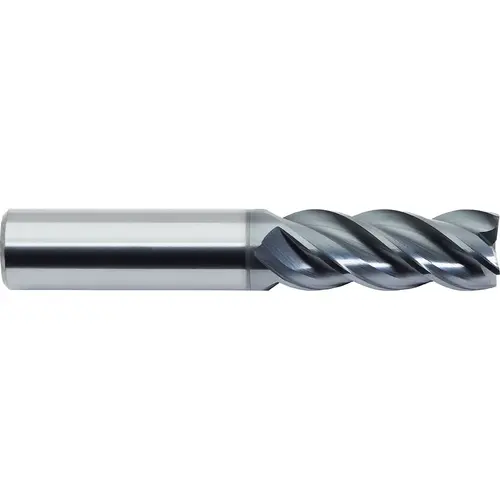 Square End Mill: 0.1968 inch Dia, 0.5118 inch LOC, 0.2362 inch Shank Dia, 4 Flutes, Solid Carbide ALtima Blaze