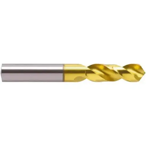 Screw Machine Length Drill Bit: 0.2244" Dia, 118 degree, Cobalt Coated