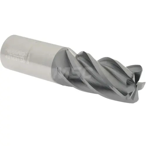 Corner Radius End Mill: 1" Dia, 2" LOC, 0.1250" Radius, 5 Flute, Solid Carbide AlTiN Corner Radius End Mill: 1" Dia, 2" LOC, 0.1250" Radius, 5 Flute, Solid Carbide AlTiN