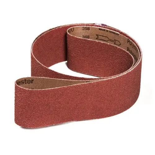 Abrasive Belt: 4" Wide, 36" Long, 80 Grit, Aluminum Oxide