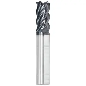 GWS 120989 Corner Radius End Mill: 3/16" Dia, 7.92 mm LOC, 0.005" Radius, 5 Flutes, Solid Carbide FX1