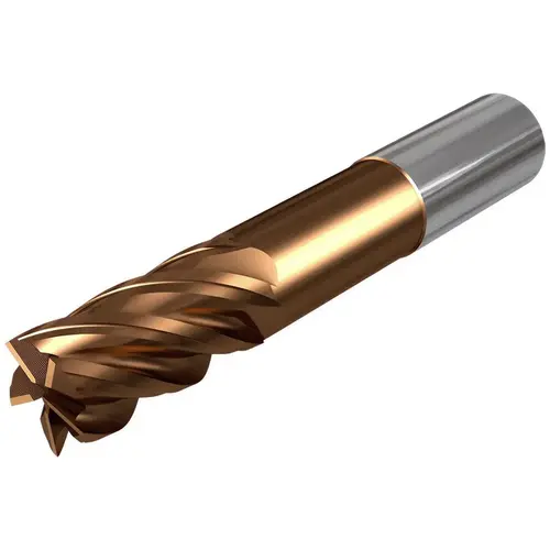Corner Radius End Mill: 3/4" Dia, 1-1/4" LOC, 0.015" Radius, 5 Flutes, Solid Carbide AlTiCrSiN Corner Radius End Mill: 3/4" Dia, 1-1/4" LOC, 0.015" Radius, 5 Flutes, Solid Carbide AlTiCrSiN