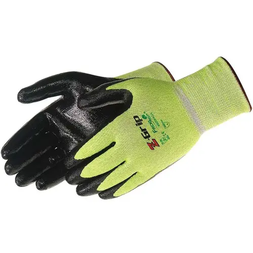 Cut-Resistant Gloves: Size XL, ANSI Cut A4, Nitrile