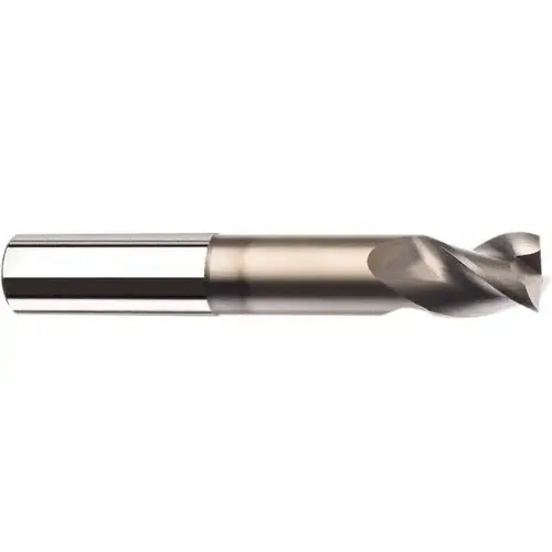 Corner Radius End Mill: 3/4" Dia, 1" LOC, 0.12" Radius, 3 Flutes, Solid Carbide Uncoated