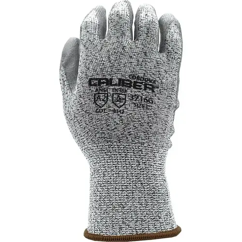 Cut-Resistant Gloves: Size L, ANSI Cut A2, Polyurethane, HPPE Cut-Resistant Gloves: Size L, ANSI Cut A2, Polyurethane, HPPE