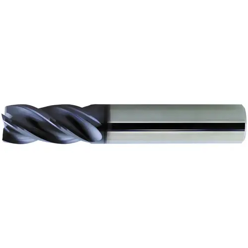 Corner Radius End Mill: 1/2" Dia, 5/8" LOC, 4 Flutes PowerLayer Corner Radius End Mill: 1/2" Dia, 5/8" LOC, 4 Flutes PowerLayer