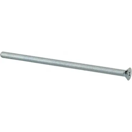 Machine Screw: #10-32 x 4" OAL, Flat Head, Phillips