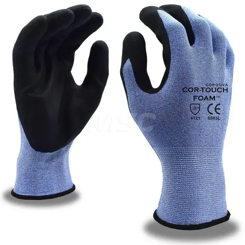 General Purpose Work Gloves: 2X-Large, Foam Nitrile Coated, Nylon