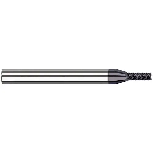 Corner Radius End Mill: 1/4" Dia, 1-1/4" LOC, 0.01" Radius, 7 Flutes, Solid Carbide AlTiN Corner Radius End Mill: 1/4" Dia, 1-1/4" LOC, 0.01" Radius, 7 Flutes, Solid Carbide AlTiN