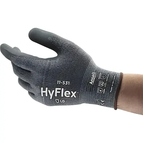 Series 11-531 Cut, Puncture & Abrasive-Resistant Gloves: Size XS, ANSI Cut A2, ANSI Puncture 4, Silicone-Free Nitrile, Synthetic