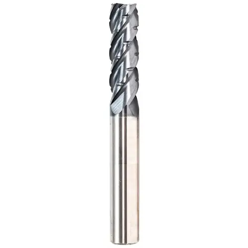 Corner Radius End Mill: 5/8" Dia, 2-1/8" LOC, 0.03" Radius, 4 Flutes, Solid Carbide FX3 Corner Radius End Mill: 5/8" Dia, 2-1/8" LOC, 0.03" Radius, 4 Flutes, Solid Carbide FX3
