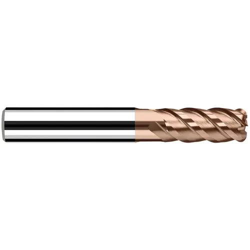 Corner Radius End Mill: 12 mm Dia, 26.00 mm LOC, 45 deg Helix, AlTiN Coated, Corner Radius End, Centercutting Series HX-RNVS