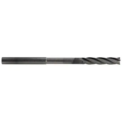 Square End Mill: 1/4 inch Dia, 1-1/4 inch LOC, 1/4 inch Shank Dia, 4 inch OAL, 4 Flutes, Solid Carbide