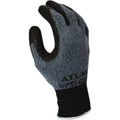 General Purpose Work Gloves: Large, Rubber Coated, Nylon